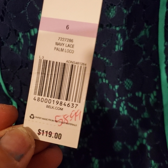 NWT! CYNTHIA ROWLEY SCOOP NECK DRESS - Picture 5 of 8